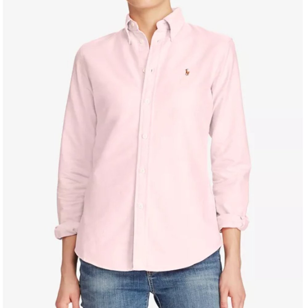 Polo Ralph Lauren Slim Fit Oxford in Pink